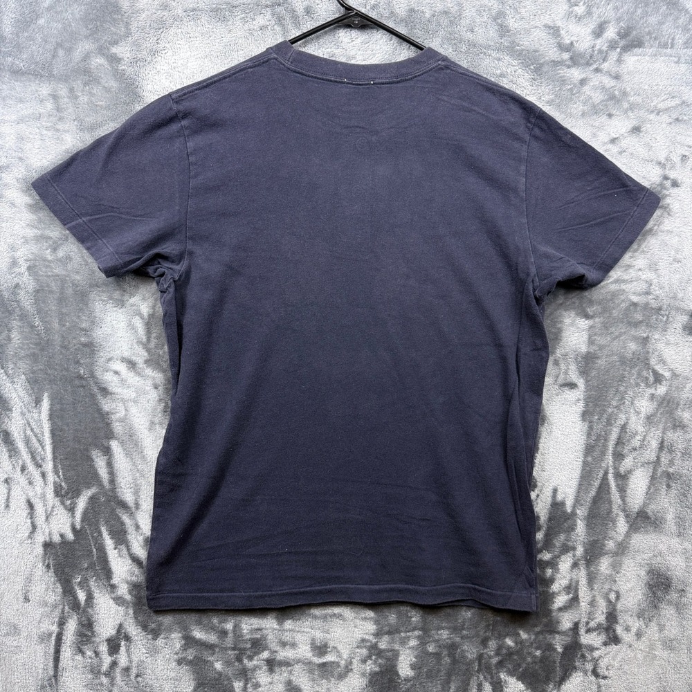 Abercrombie & Fitch T-Shirt Mens XL Blue Muscle Fit Distressed Moose Logo Tee - Picture 6 of 6